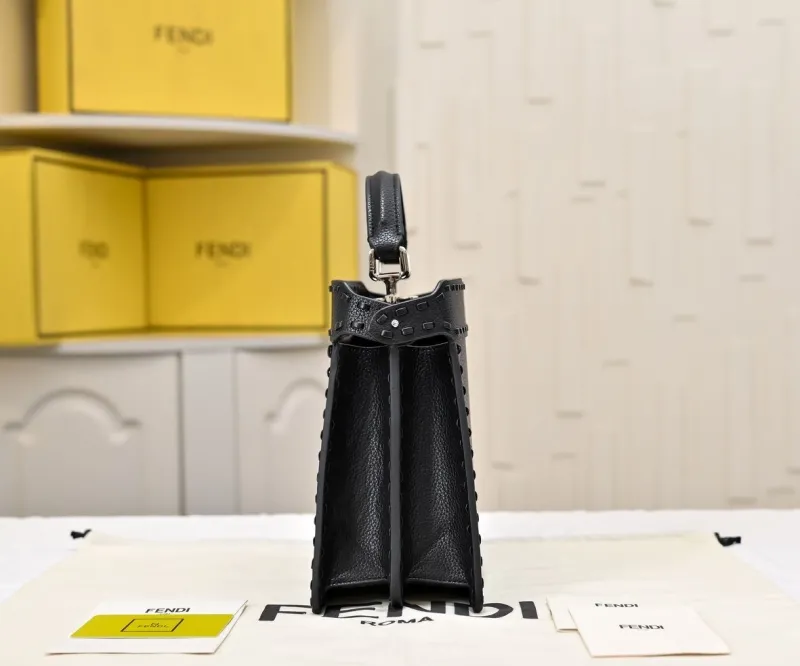 Fendi Black Top Handle Crossbody Bag 474 - Image 6