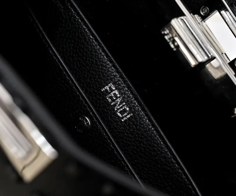 Fendi Black Top Handle Crossbody Bag 474 - Image 8