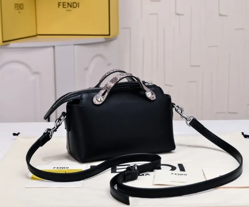 Fendi Black Top Handle Bag 477 - Image 3