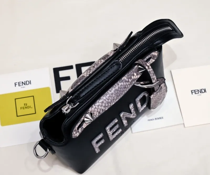 Fendi Black Top Handle Bag 477 - Image 4