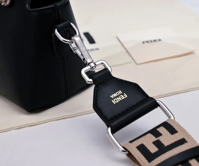 Fendi Black Top Handle Bag 477 - Image 5