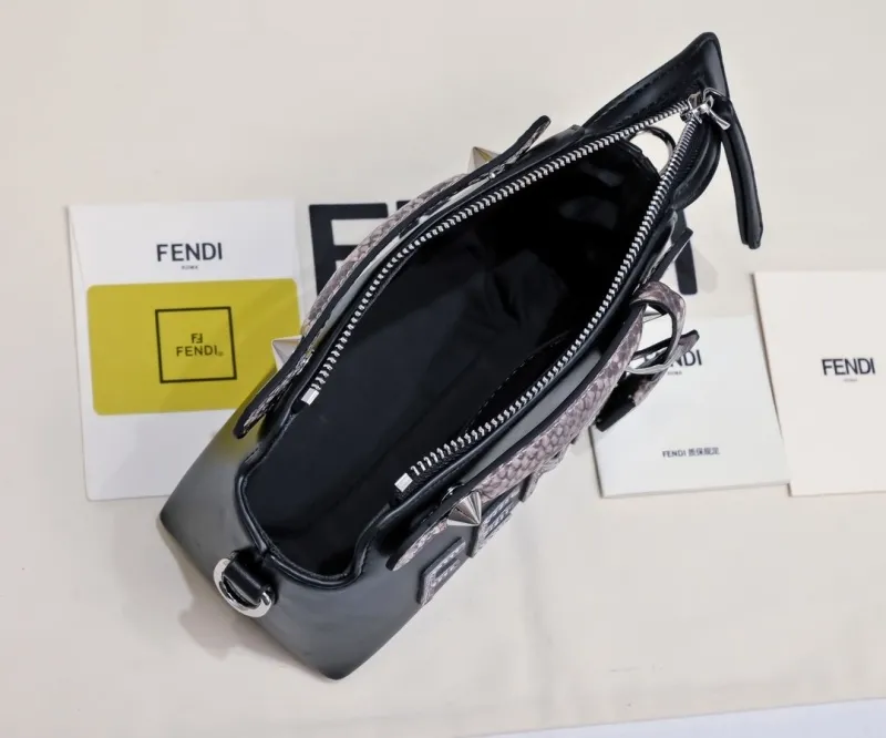 Fendi Black Top Handle Bag 477 - Image 9