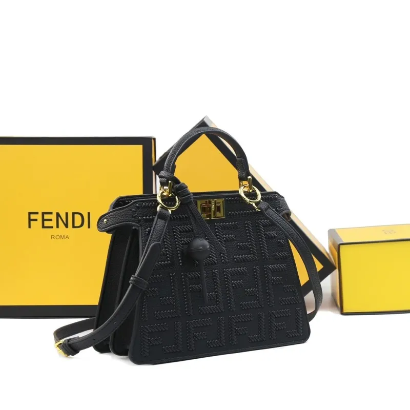 Alternative view of Fendi Black Top Handle Bag 481