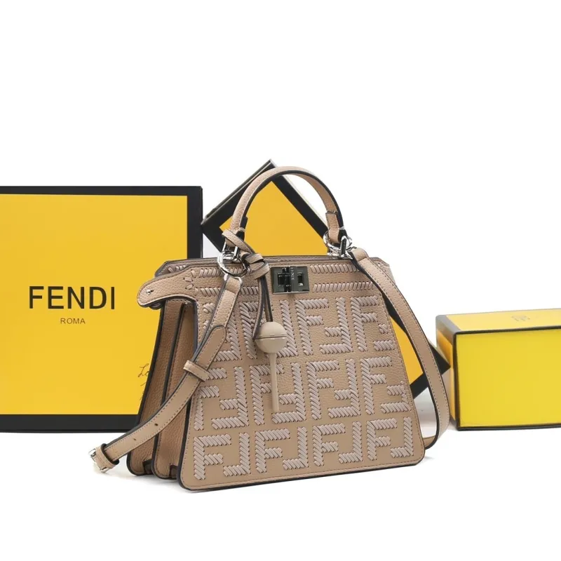 Alternative view of Fendi Beige Top Handle Bag 483