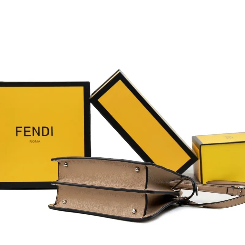 Fendi Beige Top Handle Bag 483 - Image 4