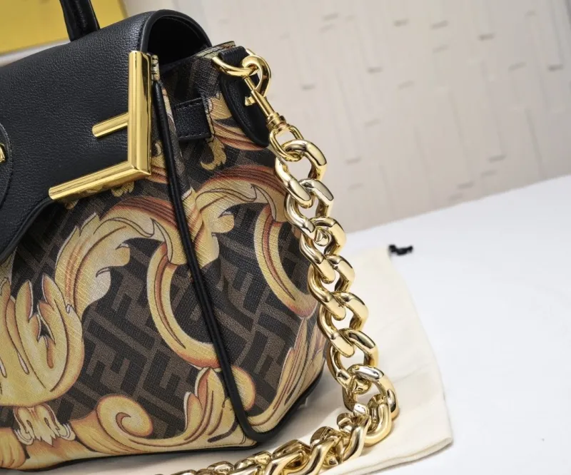 Alternative view of Fendi Baroque Print Top Handle Crossbody Bag