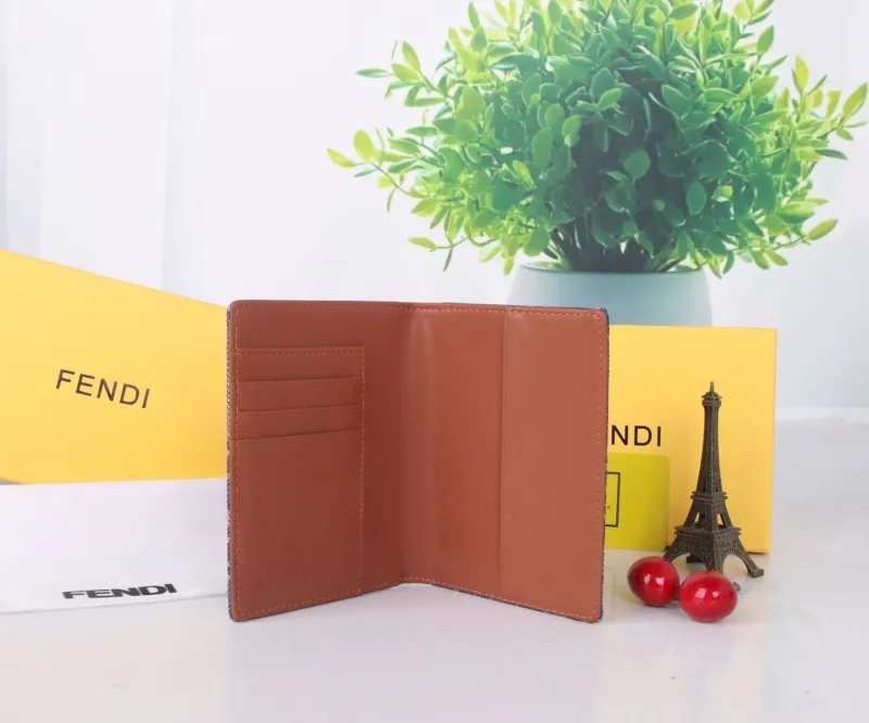 Fendi Blue Denim Monogram Wallet - Image 6