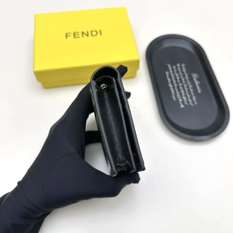 Fendi Black Leather Bifold Wallet - Image 6