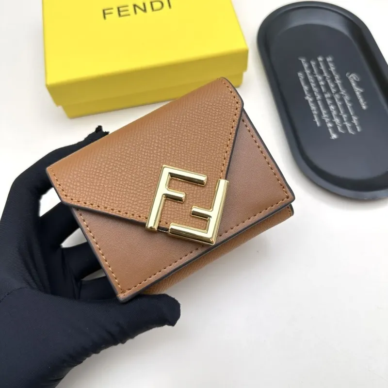 Fendi Brown Leather Small Wallet - Image 4