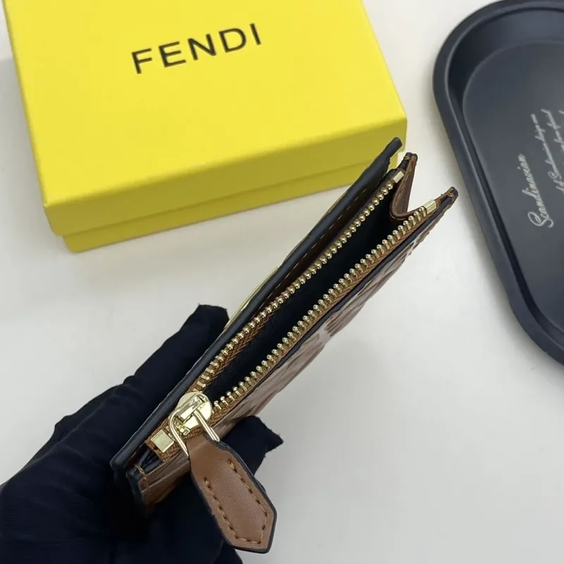 Fendi Brown Leather Bifold Wallet - Image 6
