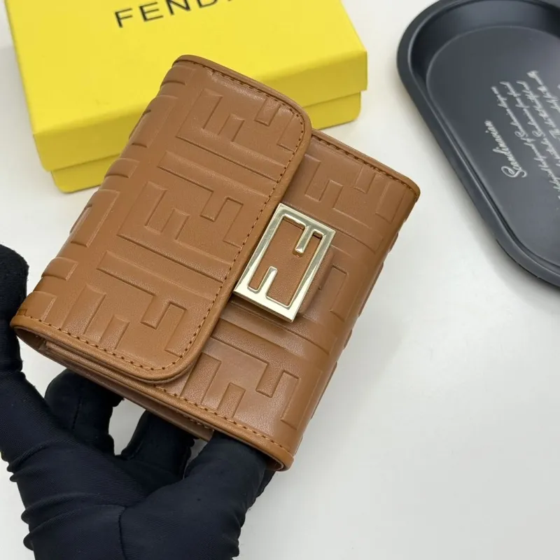 Alternative view of Fendi Brown FF Monogram Leather Wallet