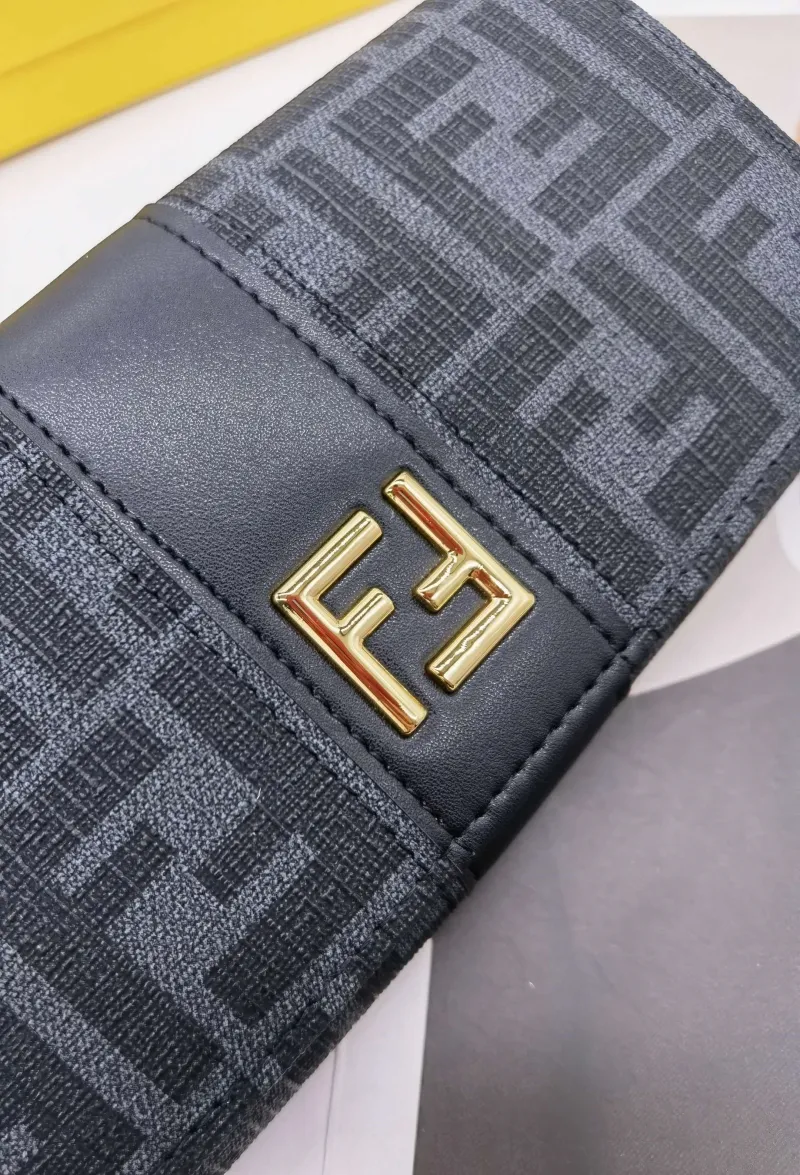 Fendi FF Logo Long Wallet 8599 - Image 7