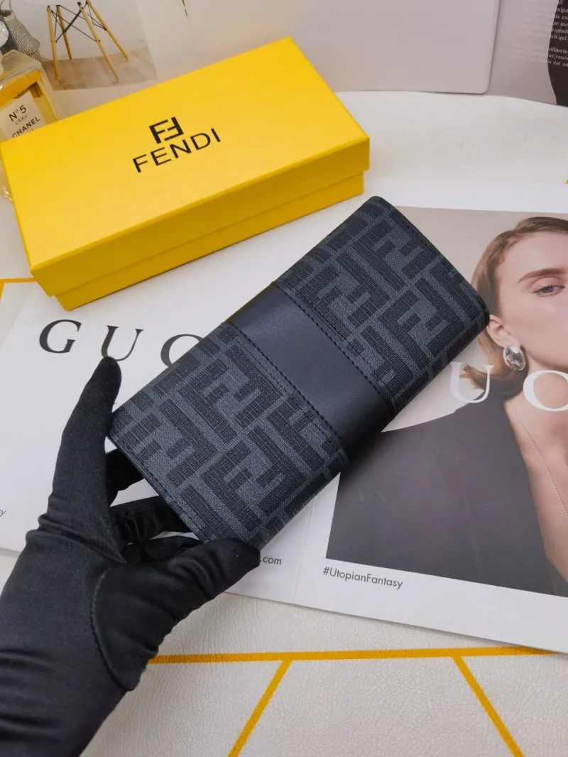 Fendi FF Logo Long Wallet 8599 - Image 8