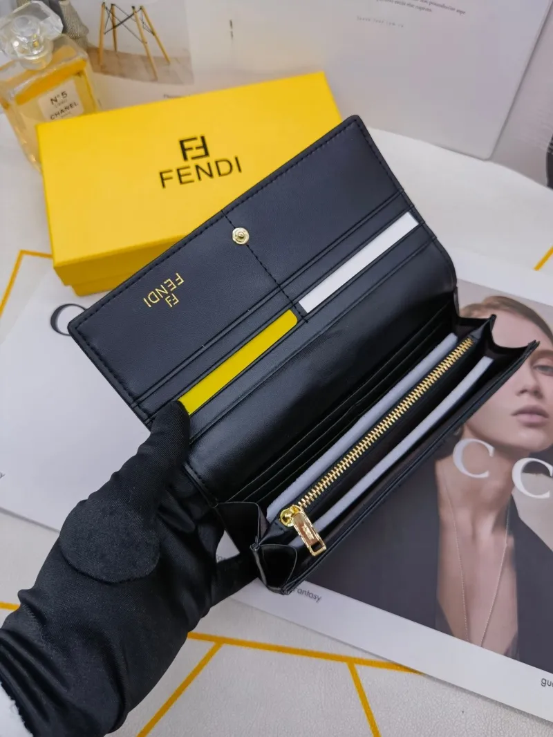 Fendi FF Logo Long Wallet 8599 - Image 9