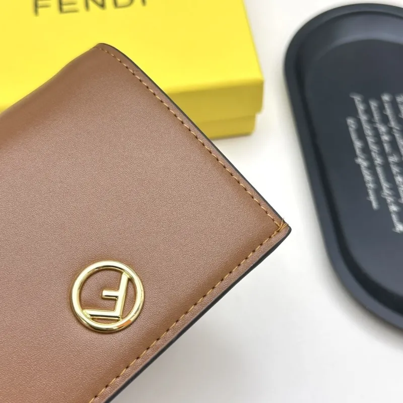 Fendi Brown Leather Bifold Wallet - Image 5