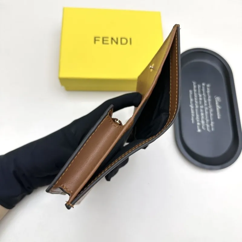 Fendi Brown Leather Bifold Wallet - Image 7