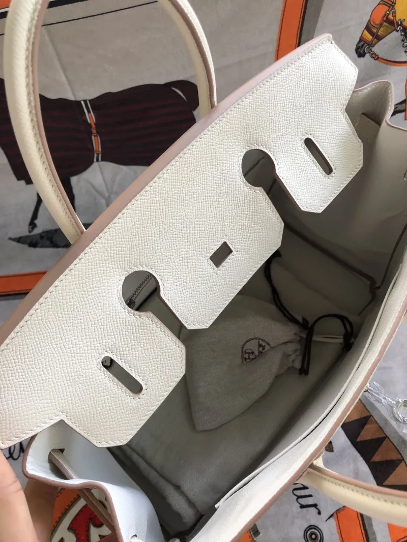 Hermes Birkin 22 Cream Leather Handbag - Image 7
