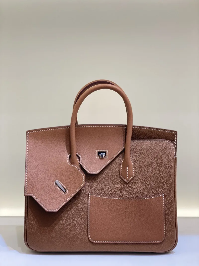 Hermes Birkin 30 Brown Leather Handbag