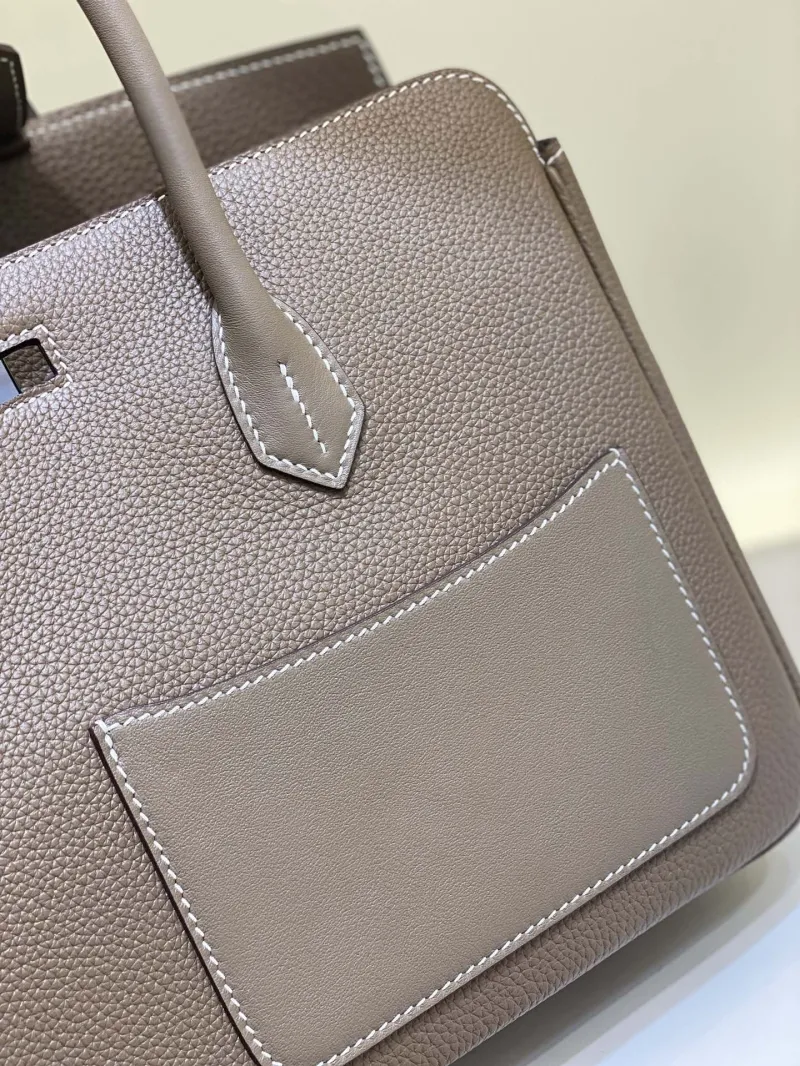Alternative view of Hermes Birkin 32 Taupe Leather Handbag