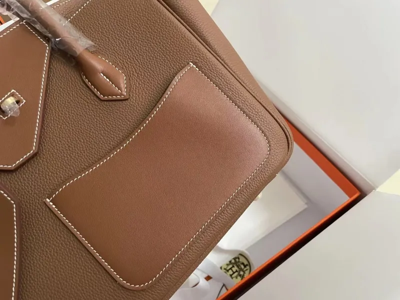 Hermes Birkin 34 Brown Leather Handbag - Image 5