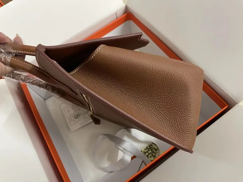 Hermes Birkin 34 Brown Leather Handbag - Image 6
