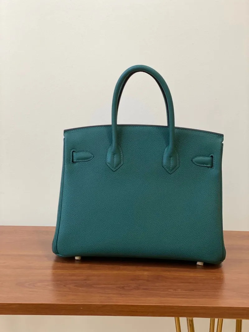 Hermes Dark Green Birkin 46 Leather Handbag - Image 3