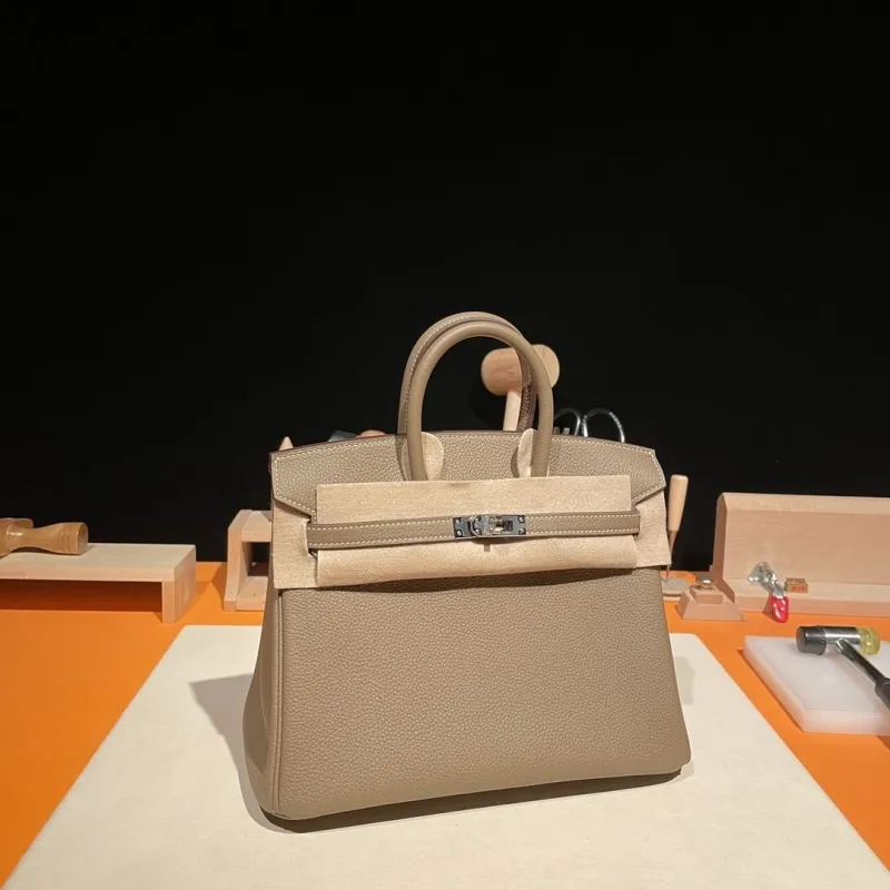 Alternative view of Hermes Etoupe Birkin 50 Leather Handbag