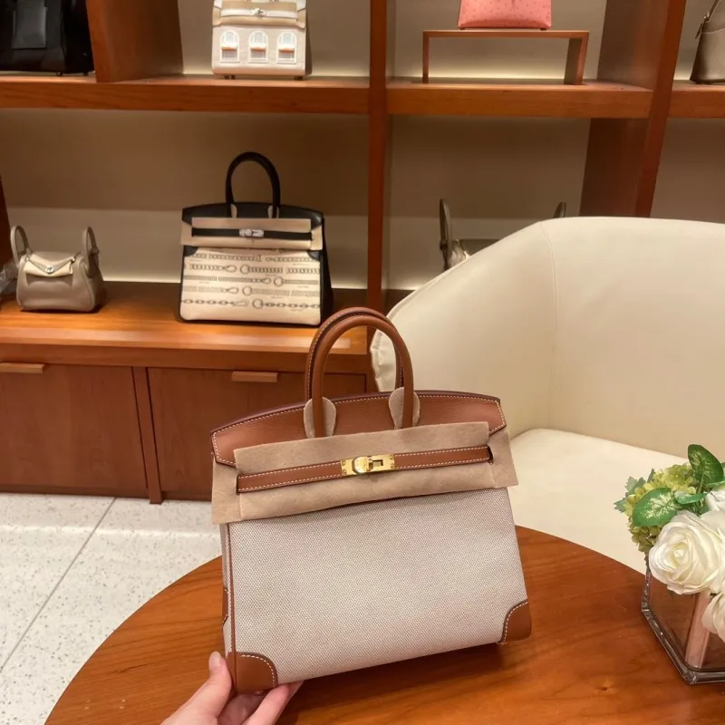 Hermes Birkin Beige Brown Leather Handbag