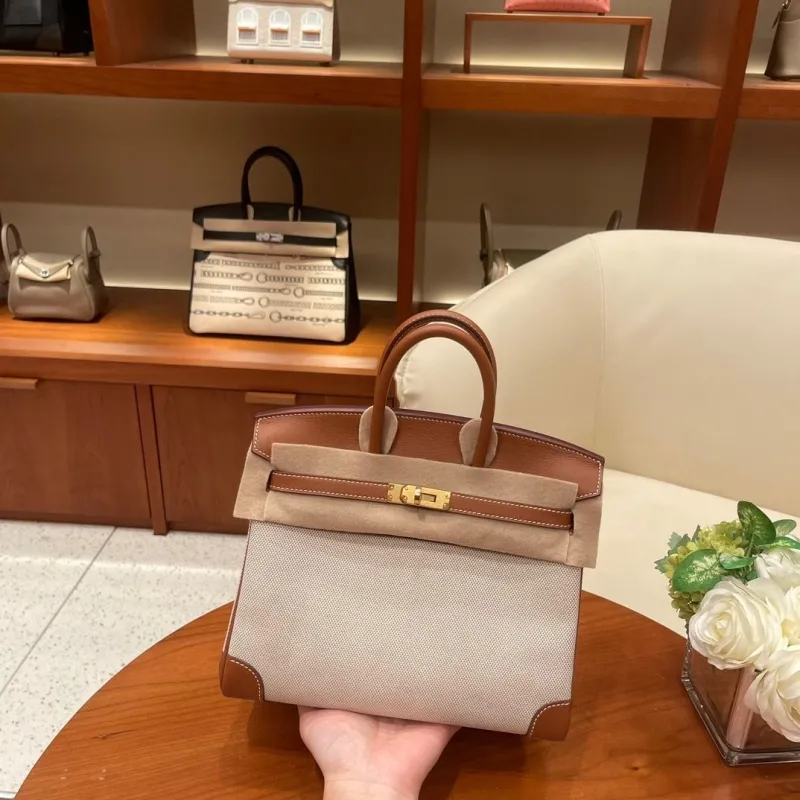 Alternative view of Hermes Birkin Beige Brown Leather Handbag