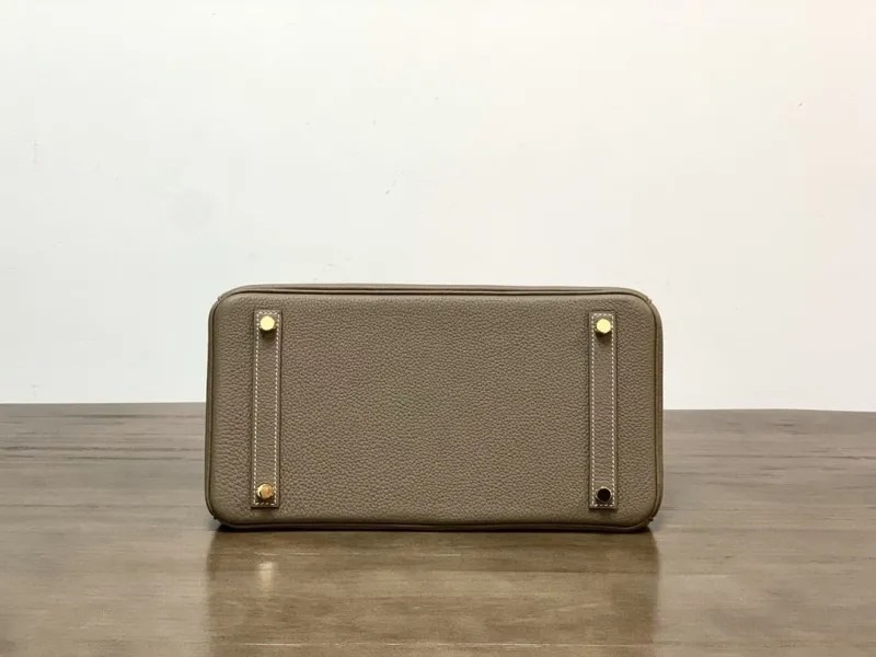 Hermes Birkin Taupe Leather Handbag 67 - Image 3