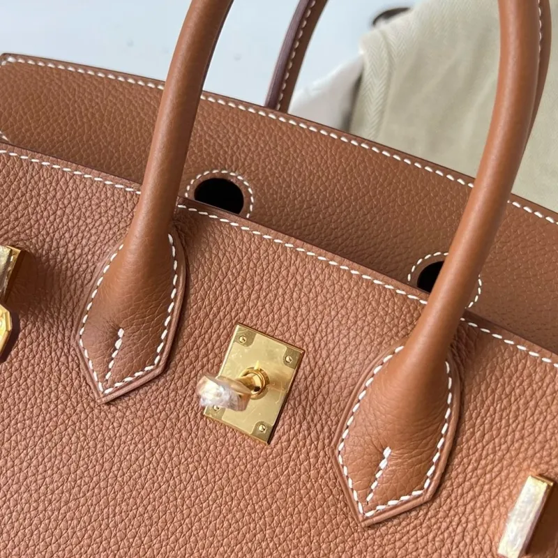 Hermes Brown Leather Birkin Bag 83 - Image 4