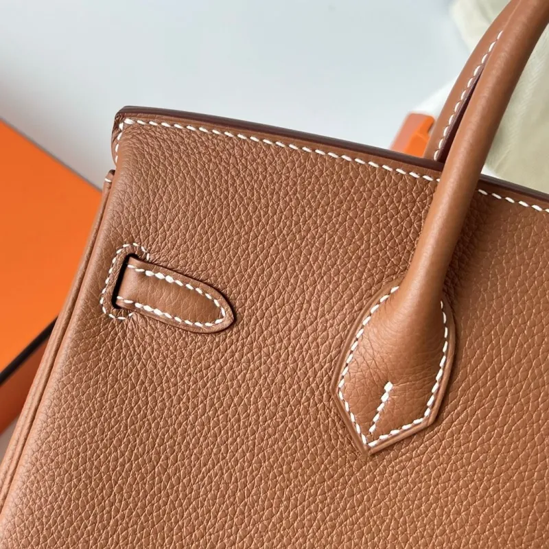 Hermes Brown Leather Birkin Bag 83 - Image 5