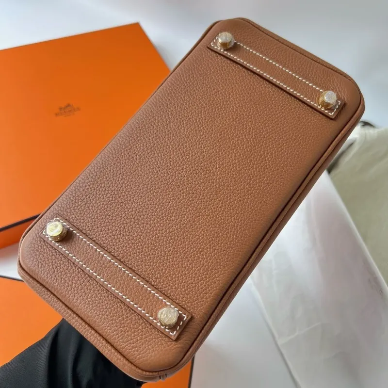 Hermes Brown Leather Birkin Bag 83 - Image 8