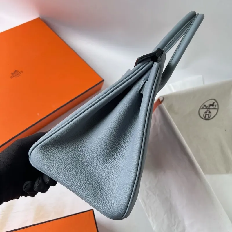 Hermes Light Blue Birkin Handbag 103 - Image 3