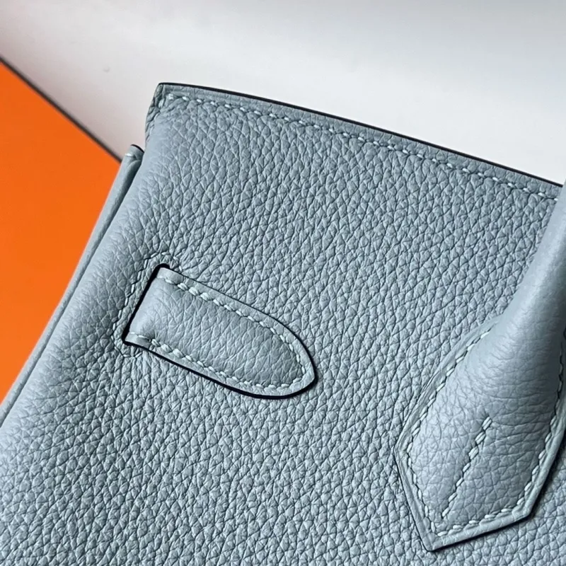 Hermes Light Blue Birkin Handbag 103 - Image 5