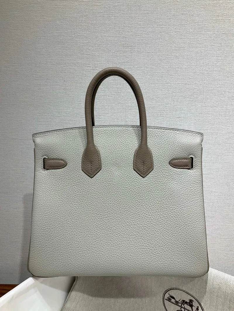 Alternative view of Hermes Birkin Light Gray Leather Handbag 121