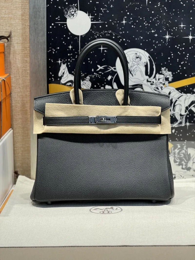 Hermes Black Birkin Handbag 131