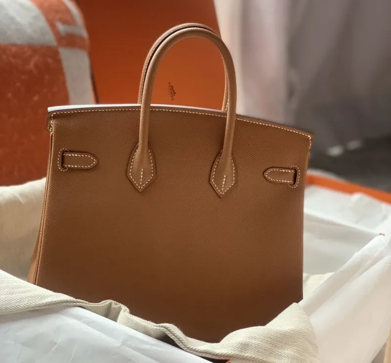 Alternative view of Hermes Brown Leather Birkin Handbag 141