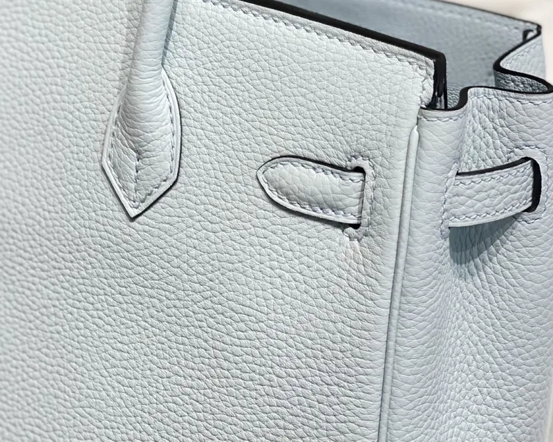 Hermes Light Blue Birkin Handbag 152 - Image 6