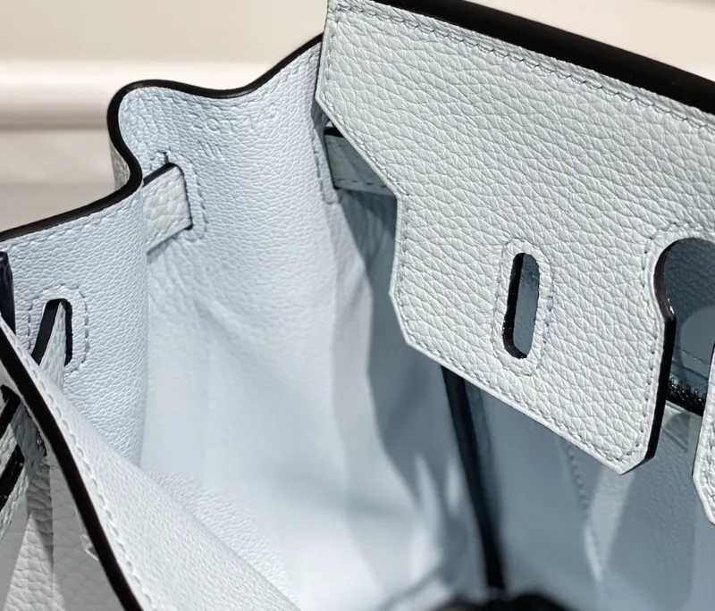 Hermes Light Blue Birkin Handbag 152 - Image 7
