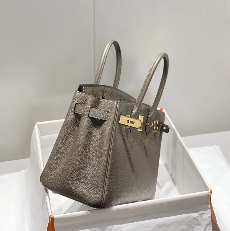 Hermes Gray Birkin Handbag 153 - Image 4