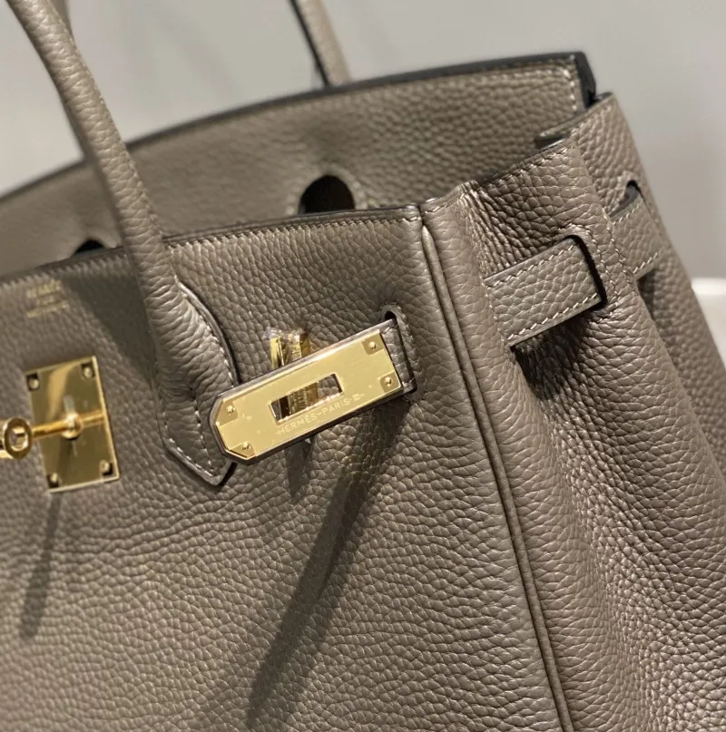 Hermes Gray Birkin Handbag 153 - Image 5