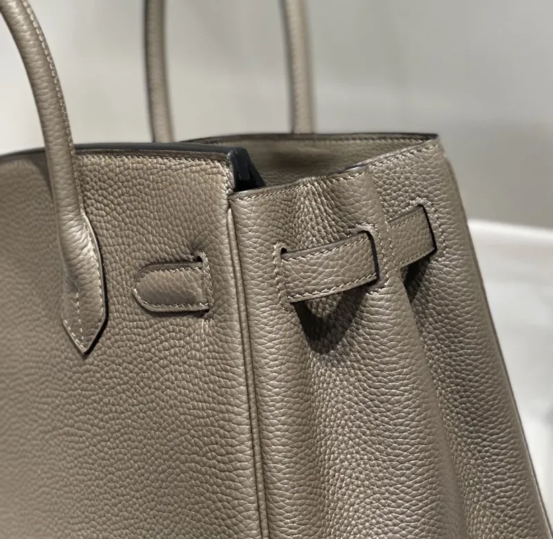 Hermes Gray Birkin Handbag 153 - Image 7