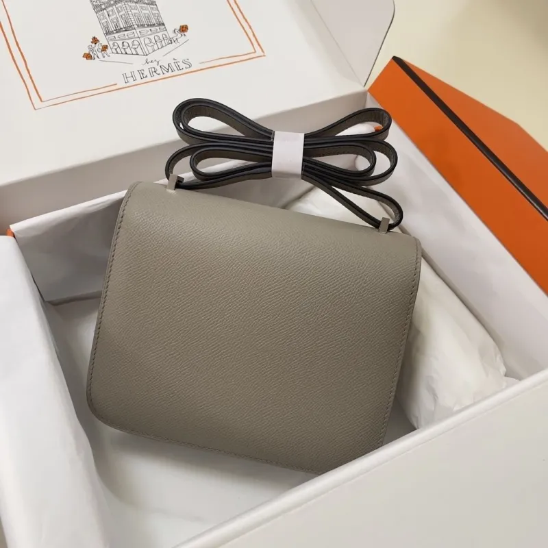 Hermes Constance Gray Crossbody Bag - Image 3