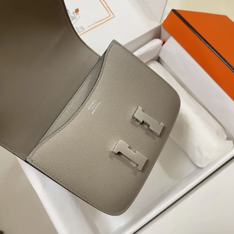Hermes Constance Gray Crossbody Bag - Image 6