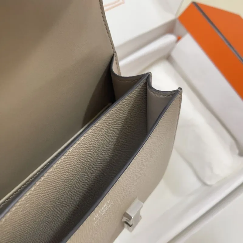Hermes Constance Gray Crossbody Bag - Image 8