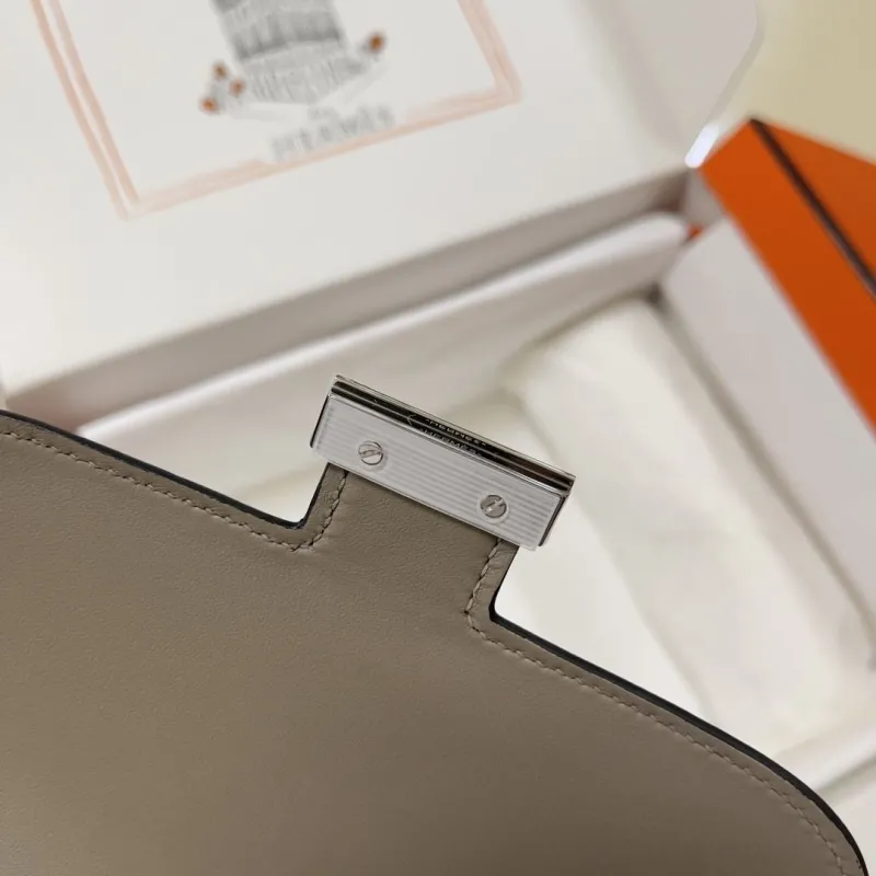 Hermes Constance Gray Crossbody Bag - Image 9