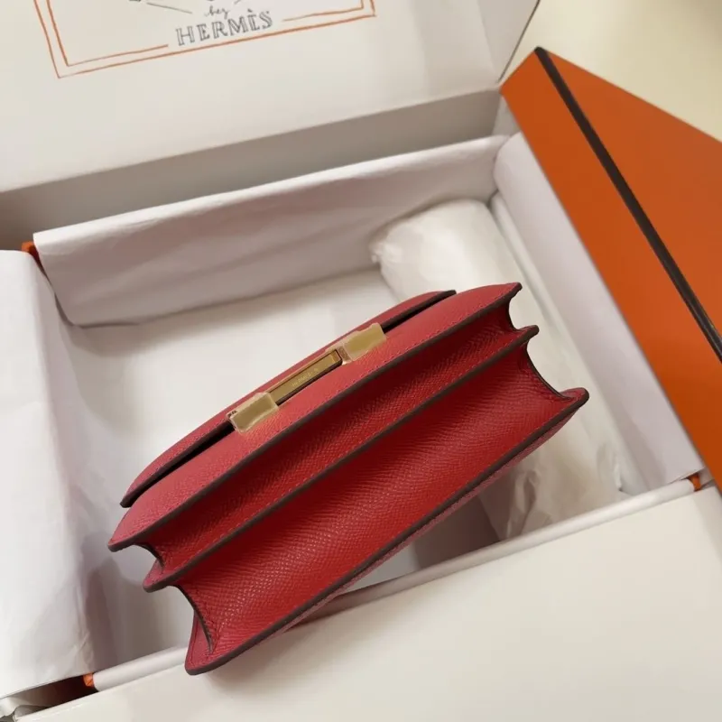 Hermes Red Constance Crossbody Bag - Image 5