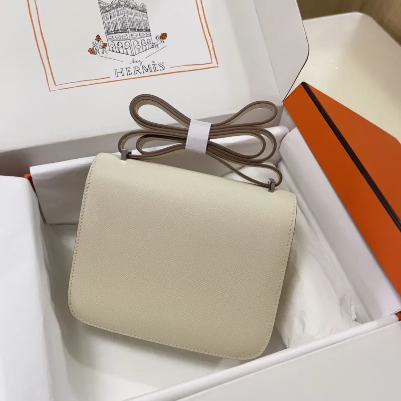 Hermes Cream Constance Crossbody Bag - Image 3
