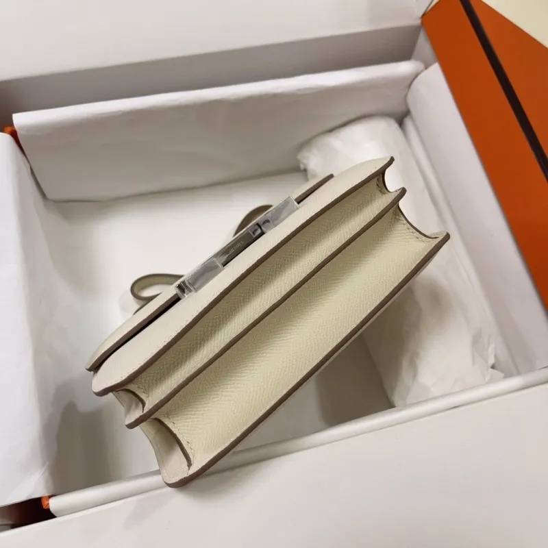 Hermes Cream Constance Crossbody Bag - Image 6